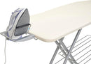Brabantia Size C Ironing Board (49 x 18in) 7 Height Options, Adjustable Steam Iron Rest Holder & Linen Rack (Ecru) Non-Slip Feet, Anti-Collapse Child Locks by CozyNest Decor