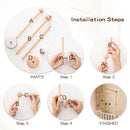 Updated Wooden Mobile Arm for Crib 30 inches- Baby Mobile Hanger for Crib Nursery Mobile Holder 360° Rotatable for Hanging Baby Mobiles Plush Dolls | Gift for Baby Shower & Nursery Decoration by TinyTreasures Baby Boutique