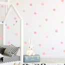 Pink Polka Dot Wall Decals 36pcs Watercolor Dots Wall Sticker for Kids, Baby Girls, Teens, and Nursery Room (6 Sheets) - Each Dot: 2.36 x 2.36 inch by TinyTreasures Baby Boutique