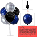 TONIFUL 4 Set Black and Blue Silver Balloon Centerpieces for Table,Balloon Stand Kit for Graduation Decorations 2025 Party Decorations,New Year,Anniversary,Birthday Decoration for men,Father's Day by TinyTreasures Baby Boutique