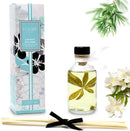 LOVSPA Reed Diffuser Set, Lush Palm & Jasmine Scented Oil Diffuser with Sticks, Home Fragrance Accessories for Bathroom Shelf Decor, Aroma Diffusers for Home or Office Desk, USA Made by CozyNest Decor