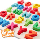 Coogam Wooden Alphabet Puzzle – ABC Letters Sorting Board Blocks Montessori Matching Game Jigsaw Educational Early Learning Toy Gift for Preschool Year Old Kids by TinyTreasures Baby Boutique