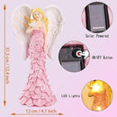 Solar Angel Garden Statues Outdoor with LED Lights –Garden Angel Figurine- Outdoor Lawn Decor Garden Figurine for Patio, Balcony, Yard, Ornament - Unique Housewarming Gifts by GreenHaven Gardens