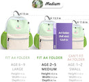 Toddler Backpack for Boys 2-5: Preschool Kindergarten Backpack - 13" Daycare Backpack Fit A4 Folder by TinyTreasures Baby Boutique