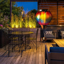 Starsoul 2 PC Rainbow Hot Air Balloon Solar Lantern with Flame Glass Outdoor Hanging Hot Air Balloon Solar Light Waterproof Garden Patio Yard Party Decorations by GreenHaven Gardens