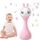 alilo Yoyo Talking Bunny Baby Musical Light-Up Rattle Toys 0-6-12-18 Months, Voice Mimicking Toy, Preloaded 90+ Audio Content, ABC/Number/Notes Learning Toys for Baby Infant Newborn Boy Girl Gifts by TinyTreasures Baby Boutique