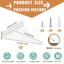 Furniture Anchors for Baby Proofing Heavy Duty Bracket Drywall Anchors Securing 1000 lbs Multiple Installation Options Keep Baby Pet Safety from Falling Furniture 4 Pack White Wall Anchors by TinyTreasures Baby Boutique