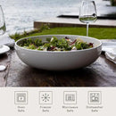 Made In Cookware - Serving Bowl - White With Navy Rim - Porcelain - Crafted in England by CozyNest Decor