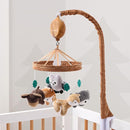 The Peanutshell Crib Mobile for Boys or Girls - Woodgrain Musical Baby Crib Mobile with 12 Lullabies, Whimsical Woodland Baby Whimsical Woodland Nursery Decor by TinyTreasures Baby Boutique
