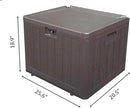 33 Gallon Small Storage Box with Lid,Waterproof Indoor Outdoor Storage Container for Package Delivery,Patio Cushions, Gardening Tools, Pool Accessories, Lockable Resin Deck Box with handle by CozyNest Decor