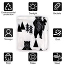 Stretchy Baby Car Seat Cover for Baby Boys and Girls,Multiuse - Nursing Breastfeeding Covers,Shopping Cart/High Chair/Stroller Covers,Infinity Scarf,Car Seat Canopies(Ink Bear) by TinyTreasures Baby Boutique