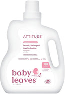 ATTITUDE Baby Laundry Detergent Liquid, EWG Verified, Safe for Baby Clothes, Infant and Newborn, Vegan and Naturally Derived Washing Soap, HE Compatible, Unscented, 80 Loads, 67.6 Fl Oz by TinyTreasures Baby Boutique