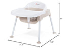 Foundations Secure Sitter Feeding Chairs Multipack, No-Tip Feet, 3-Point Adjustable Harness, Removable Tray, Easy to Clean, Stackable Feeding Chairs, 3 Pack (9 inch) by TinyTreasures Baby Boutique