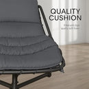 Weatherproof Replacement Cushion Pad and Umbrella for Hanging Lounge Chair Outdoor Chaise Hanging Hammock Chair - Long-Lasting, Fade-Resistant, Quick-Dry, Outdoor Lounge Replacement Set (Gray) by GreenHaven Gardens