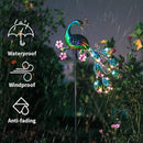 VEWOGARDEN Peacock Solar Lights Outdoor Metal Solar Garden Lights Solar Pathway Lights Outdoor Waterproof LED for Patio Lawn Yard Decorations by GreenHaven Gardens