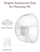 Momcozy Duckbill Valves & Silicone Diaphragm Compatible with Momcozy M5. Original Momcozy M5 Breast Pump Replacement Accessories, 1 Pack by TinyTreasures Baby Boutique