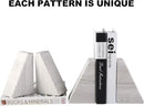 Marble Book Ends for Heavy Books, Decorative Bookends for Shelves, Durable and Heavy-Duty Bookends for Hardback Book & CDS, Off-White Unique Books Stopper & Holder, Set of 2 by CozyNest Decor