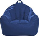 Posh Creations Structured Comfy Seat for Playrooms and Bedrooms, Large Bean Bag Chair, Malibu Lounge, Navy by TinyTreasures Baby Boutique