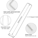 FEED GARDEN 12 Inch 100 Pack Galvanized Landscape Staples 11 Gauge Anti-Rust Garden Stakes Landscaping Fabric SOD Pins Yard Stakes for Weed Barrier Fabric by CozyNest Decor