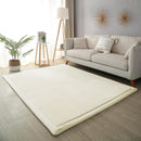 Loartee Coral Velvet Crawling Rugs & Play Mat (5'11"x6'7", Beige) for Toddler & Yoga by TinyTreasures Baby Boutique