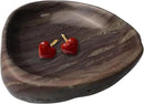 Handmade Decorative Bowl - Natural River Stone Pebble Artisan Crafted Serving Dish | 4-6 Inch Unique Decorative Tray for Home Centerpiece, Jewelry Holder (Brown) by CozyNest Decor