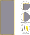 36x72inch Bathroom Mirror, Gold Rectangle Mirror with Thin Metal Frame, Large Rectangular Wall Mirrors for Bathroom, Living Roomm, Hair Salon, Big Farmehouse Mirror Hang Horizontal/Vertical by CozyNest Decor