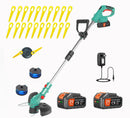 Electric Weed Wacker Cordless,21V Electric Weed Cordless Eater Battery Powered with 2 x 4.0Ah Batteries, 3-in-1 Grass Trimmer/Edger/Brush Cutter, String Trimmer, Adjustable Shaft by GreenHaven Gardens