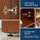 Sauder HomePlus Multi-Room Storage Cabinet with Adjustable Shelves and Door Positioning, Kitchen Laundry Bathroom Pantry Storage Cabinet, in Sienna Oak Finish by CozyNest Decor