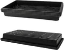 Plant Growing Nursery, Standard 1020 Trays Plastic Sturdy Farmer Self Seedling Tray for Microgreens Indoor Nursery Pots Transplantation (5-Pack, 21.6"×11.2", 2.52" Deep, no Holes) by GreenHaven Gardens