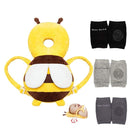 Feidoog Baby Head Protector Cushion Backpack with 3 Knee Pads for Walking & Crawling,Bee by TinyTreasures Baby Boutique