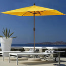 EliteShade USA 10-Year-Non-Fading 6.5x10Ft Rectangular Market Umbrella Patio Umbrella Outdoor Table Umbrella with Ventilation, Sunflower Yellow by GreenHaven Gardens