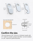 8 Packs Drawer and Cabinet Locks (Keyed Different) Secure Important Files, 5/8Inch 16mm Cam Locks with 3 pcs Different Lock Plates for Cabinet Cupboard File Drawer Mailbox Dresser Kitchen by TinyTreasures Baby Boutique