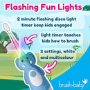 brush-baby WildOnes Kids Electric Rechargeable Toothbrush Elephant, 1 Handle, 3 Brush Heads, USB Charging Cable, for Ages 0-10 (Elephant) by TinyTreasures Baby Boutique
