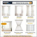 FMFUNCTEX Linen Sheer Pinch Pleated Curtains for Living Room, Linen Flax Beige 108 Inches Long Sheer Curtain See Through Panels for Bedroom, Natural Window Drapes for Farmhouse, Rod Pocket 2 Panels by CozyNest Decor