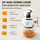 Baby Food Maker Mini Cute and Small Food Processor Puree Blender Grinder Chopper 1.2 Cup Glass Bowl with 6 Blade Electric (Spaceman-White(One Bowl)) by TinyTreasures Baby Boutique