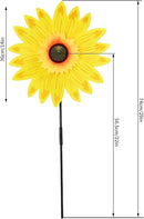 6pcs Sunflower Lawn Pinwheels Wind Spinners Large Windmill Pinwheel for Garden,Yard, Party Outdoor Decor (Sunflower Pinwheels) by GreenHaven Gardens