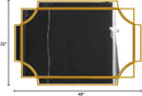 Kelly Miller 32"x48" Large Gold Mirror for Wall, Modern Decorative Mirror Rectangle Wall Vanity Mirror Bevelled Full Length for Bathroom Living Room Bedroom Farmhouse Fireplace Entryway by CozyNest Decor