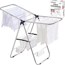 TRES BELLE 25NEW Stainless Steel Clothes Drying Rack(M)–Foldable,Lightweight,No-Slip Rods,Made in Korea,Indoor & Outdoor Use,Rust-Resistant,Towels,Underwear,Baby Clothes Drying–M Sizes by TinyTreasures Baby Boutique