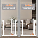 Baby Gate for Doorways Stairs Hallway 38.5 to 43.5 Inch Wide, Walk Through Child Gates with Pressure Mounted Extention Kit, Indoor Safety Child Gates for Kids or Pets by TinyTreasures Baby Boutique