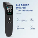 No-Touch Thermometer for Adults and Kids - Digital Forehead Thermometer with High Accuracy, Ultra Clear LEDScreen and Fever Alarm by TinyTreasures Baby Boutique