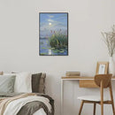 Landscape poster artwork art poster natural landscape painting reed marsh under the moonlight suitable for living room bedroom home wall by CozyNest Decor