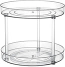 Clear Lazy Susan Organizer, Spice Rack Kitchen Cabinet Turntable, Pantry and Fridge Rotating Storage, Makeup Vanity for Skincare, Perfume, Cosmetic Dresser by CozyNest Decor