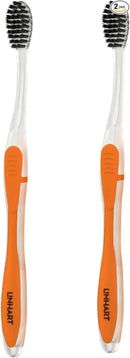 LINHART Extra Soft Toothbrush – Teeth Whitening Toothbrush with Multi Length Bristles, 2 Pack by CozyNest Decor