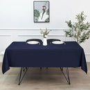 sancua Rectangle Tablecloth - 70 x 108 Inch - Stain and Wrinkle Resistant Washable Polyester Table Cloth, Decorative Fabric Table Cover for Dining Tables, Buffet Parties and Camping, Navy by CozyNest Decor