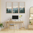 IARTTOP Large Mountain Wood Wall Art Framed Decor Set Of 3, Modern Mountain Landscape Wall Art Nature Artwork Wall Decor For Bedroom, Living room, Office-16 x32 by CozyNest Decor