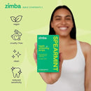 Zimba Spearmint Flavored Teeth Whitening Strips | Vegan, Enamel Safe Hydrogen Peroxide Teeth Whitener for Coffee, Wine, Tobacco, and Other Stains | 14 Day Treatment | Spearmint by CozyNest Decor