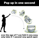 Poray Portable Baby Beach Tent with UPF 50+ Sun Shelter,Mosquito Net and Sunshade, Ideal Pop Up Kids Travel Tent with Carry Bag & 2 Stakes,Outdoor Indoor Play and Sun Protection by TinyTreasures Baby Boutique