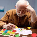 Puzzle Gifts for Elderly Dementia Patients, Memory Activities and Games for Elderly Dementia and Geometric Cognitive Matching Puzzles for Elderly by TinyTreasures Baby Boutique