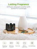 InnoGear Essential Oil Diffuser with Oils, 100ml Aromatherapy Diffuser with 6 Essential Oils Set, Aroma Cool Mist Humidifier Gift Set, White by TinyTreasures Baby Boutique