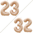 GOER Number 23 Balloons for 23rd Birthday Party Decorations,42 Inch Jumbo Foil Helium 32 Balloons for 32nd Birthday Party Decoration (Caramel) by TinyTreasures Baby Boutique